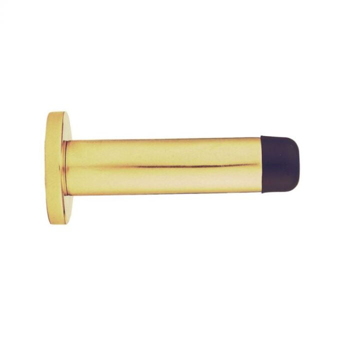 Gold-coloured cylindrical object with black caps.