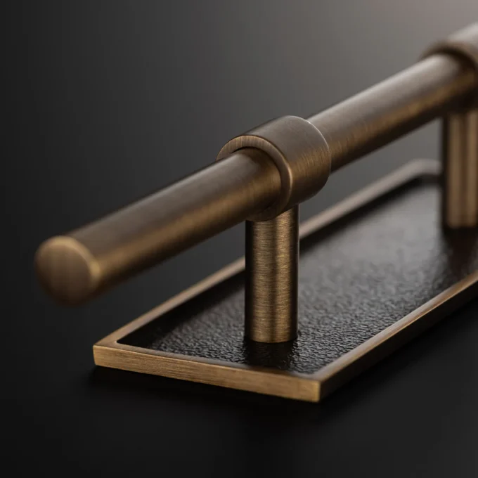 Brokk Pull Handle 96 mm | Dark Brushed Brass - Image 3