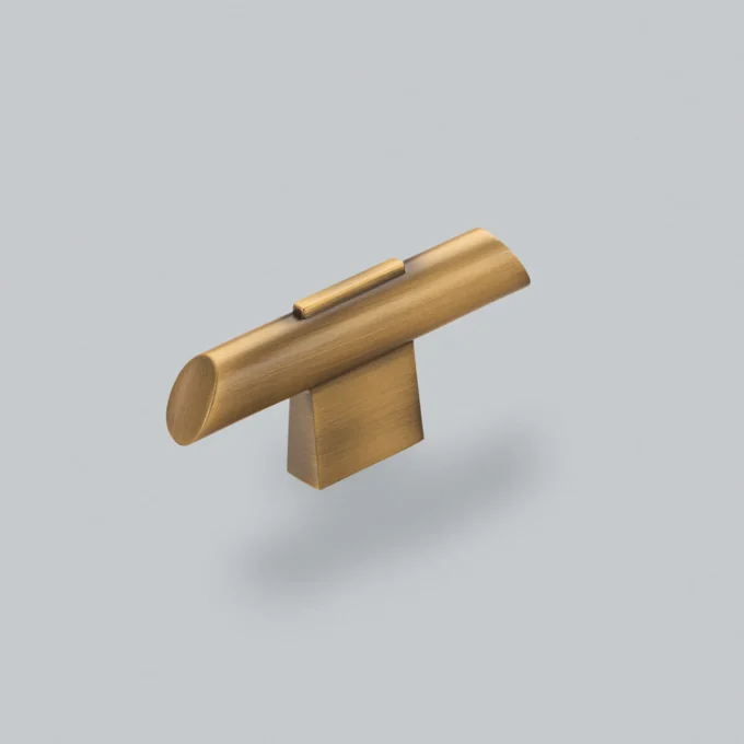 Lindum T-Bar Knob | Dark Brushed Brass