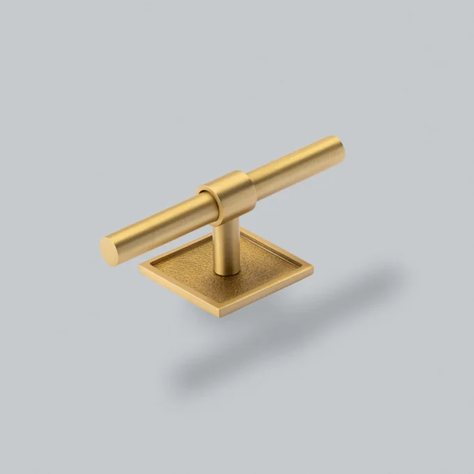 Brokk T-Bar Knob | Brushed Satin Brass